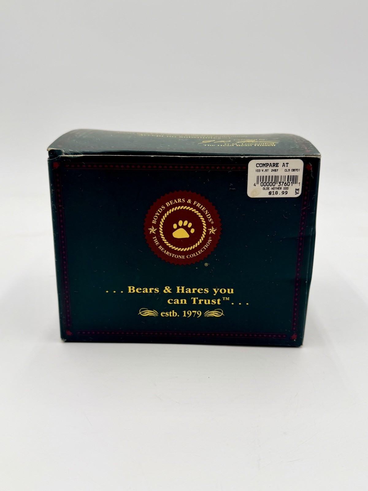 Boyd's Bears Figurine Olde Mother Goosebeary Once Upon a Time #2457 With BOX