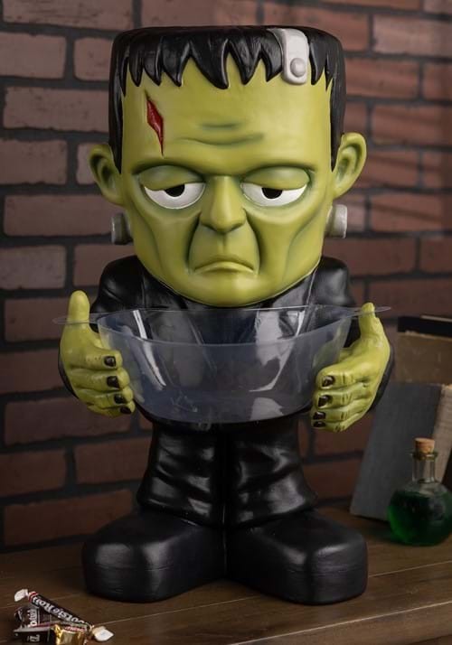 Halloween 21.5-Inch Universal Monsters Frankenstein Candy Bowl Decoration