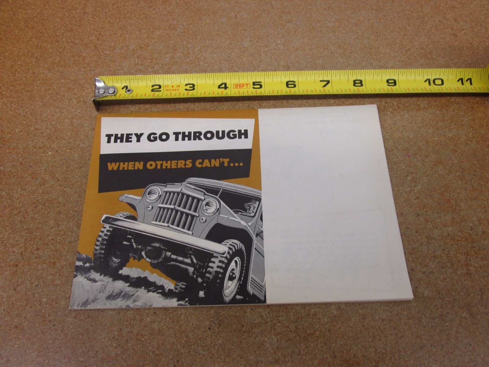1954 1955 ?? Willys Wagon Truck pickup 4wd Jeep sales brochure 8 pg ORIGINAL