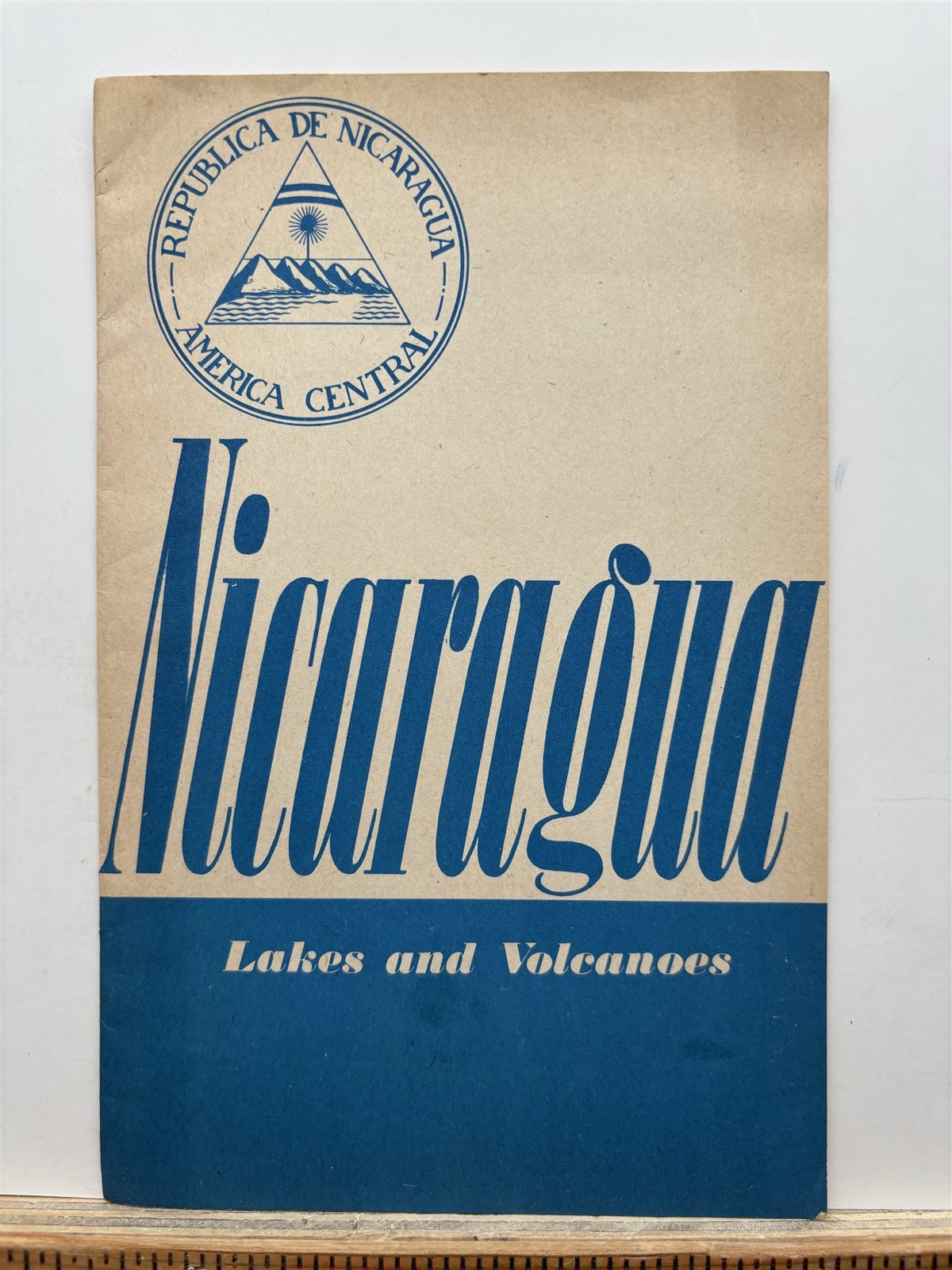 1944 Travel Republic of Nicaragua Lakes & Volcanoes Booklet Vintage 1944 Travel Republic of Nicaragua Lakes & Volcanoes Booklet Vintage