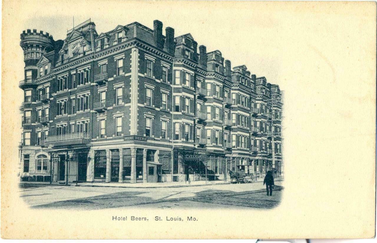 A Rare Hotel Beers St. Louis MO Unused Postcard ca. 1890\'s