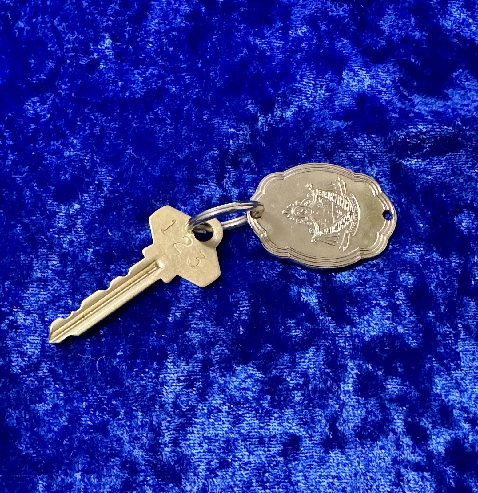 Vintage Beverly Hills Hotel Room Key and Fob