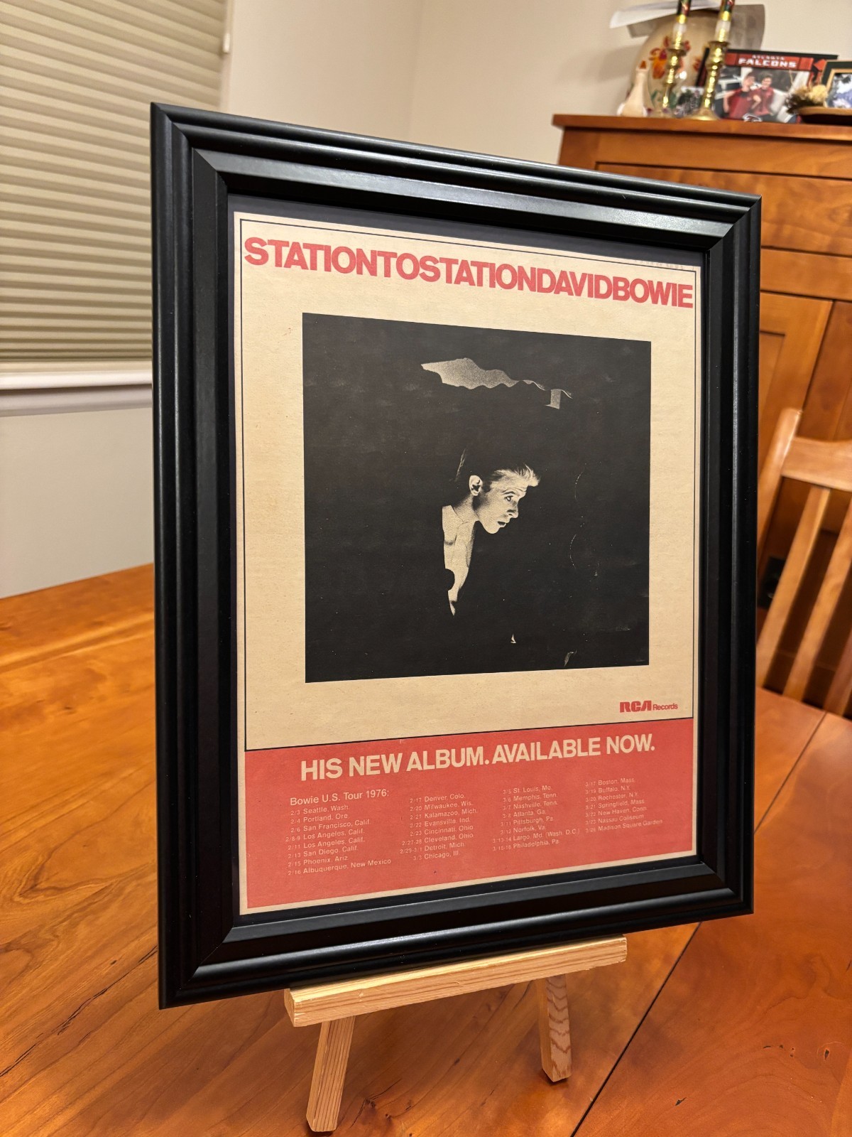BIG 10x13 FRAMED DAVID BOWIE \