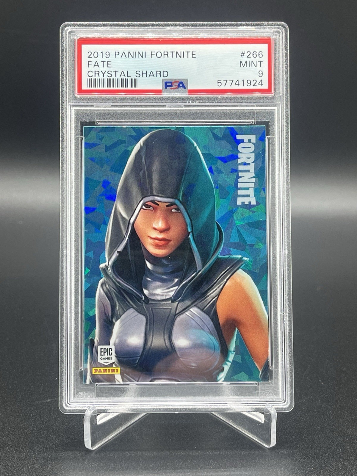 2019 Panini Fortnite Series 1 Fate Crystal Shard USA Print PSA 9