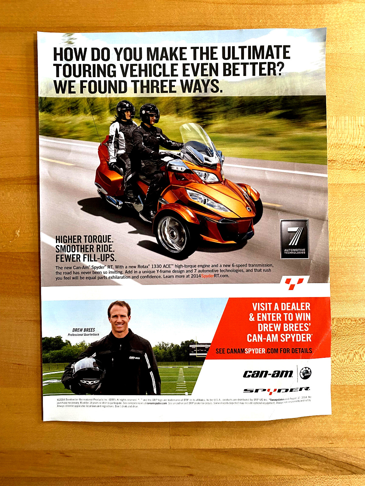 2014 Print Ad Can-Am Spyder RT