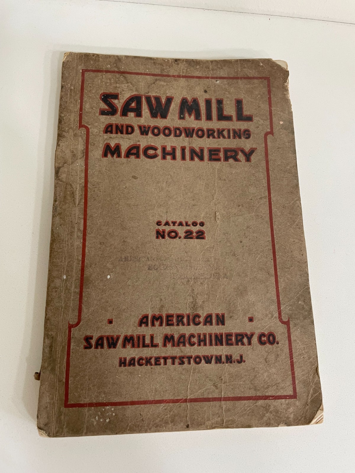 Antique Rare 1921 American Saw Mill Machinery Co, Catalog No 22