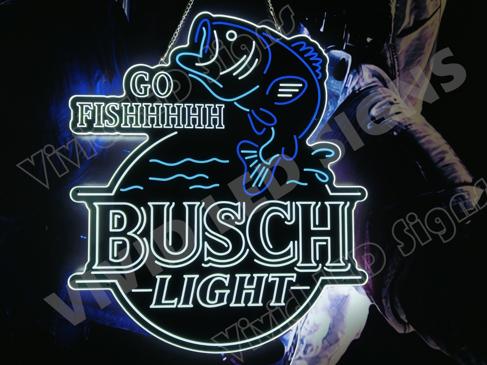 Bass Fish Go Fishing Fisher Beer Lager 24\