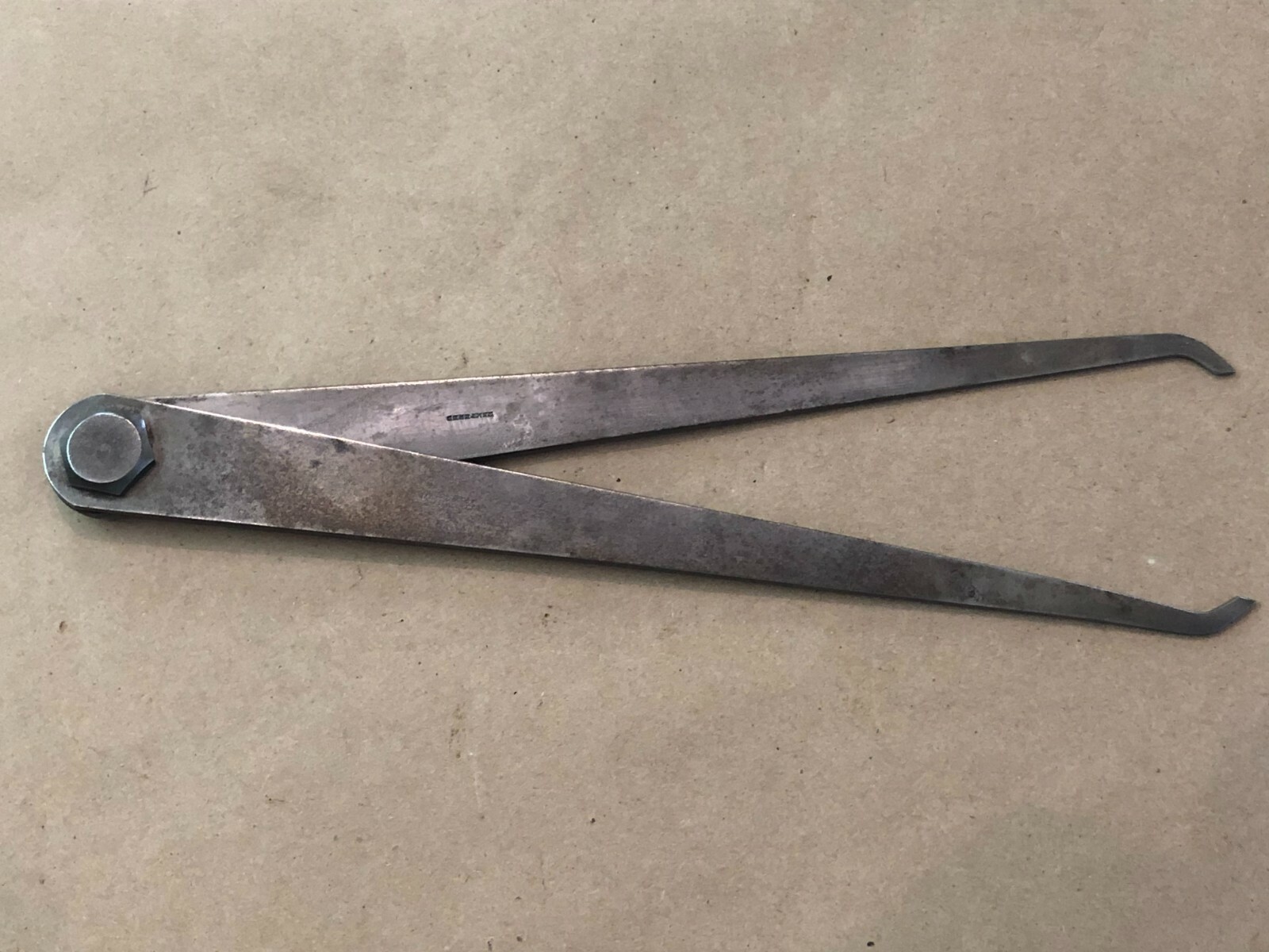 Large Vintage Mass Tool Co. Straight Flat Leg Outside Caliper Made in USA