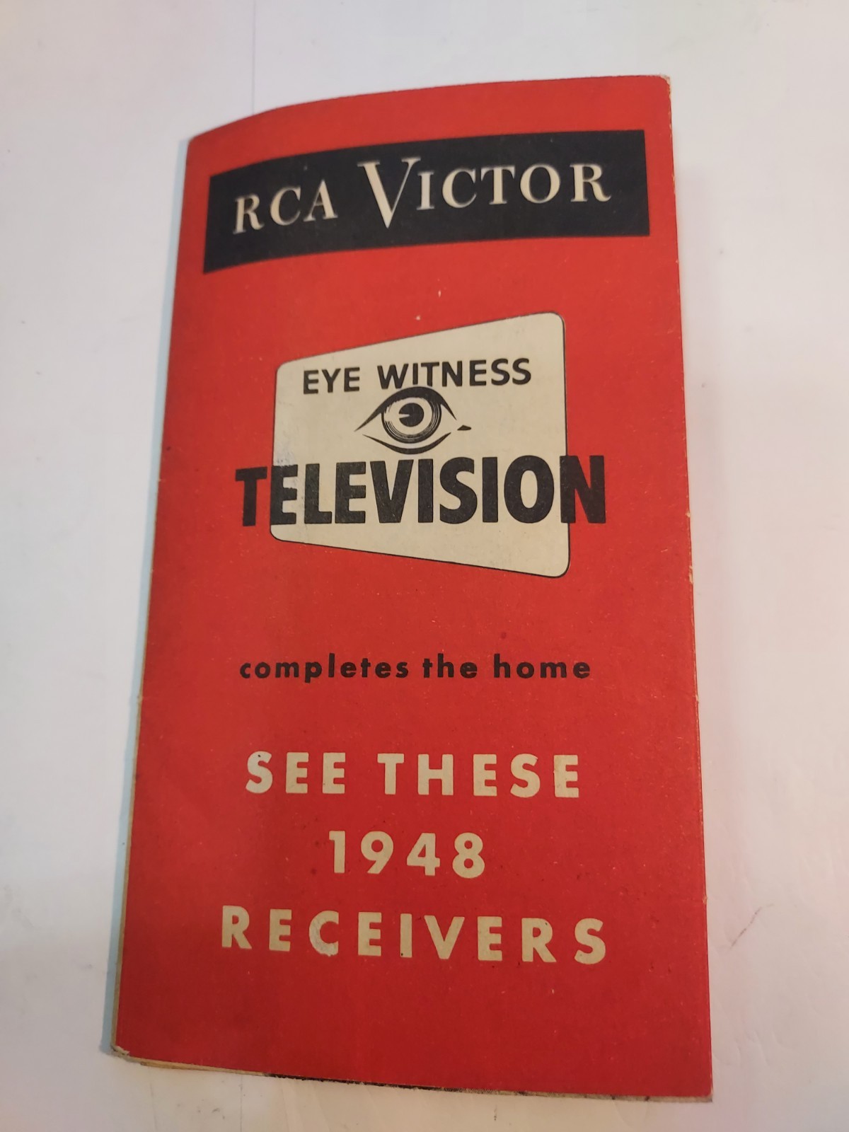 Vintage 1948 RCA VICTOR TV TELEVISION RECEIVERS BROCHURE PAMPHLET New Britain,Ct