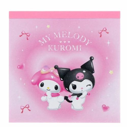 Sanrio My Melody Kuromi Dream Square Memo Pad Made in Japan 2025 Sun-Star