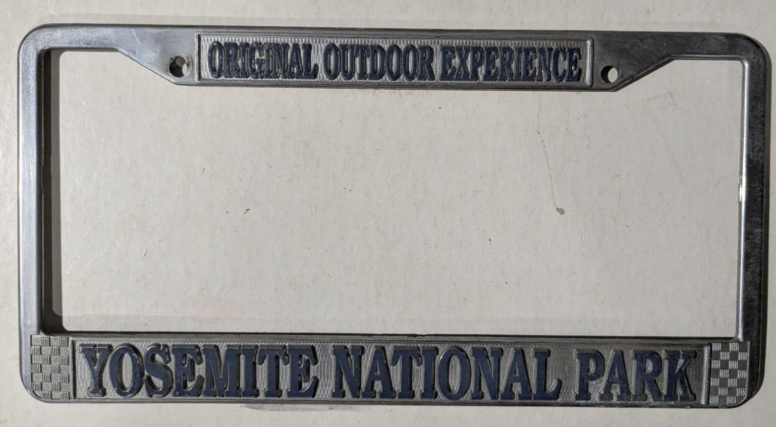VTG Metal Original Outdoor Experience Yosemite National Park License Plate Frame