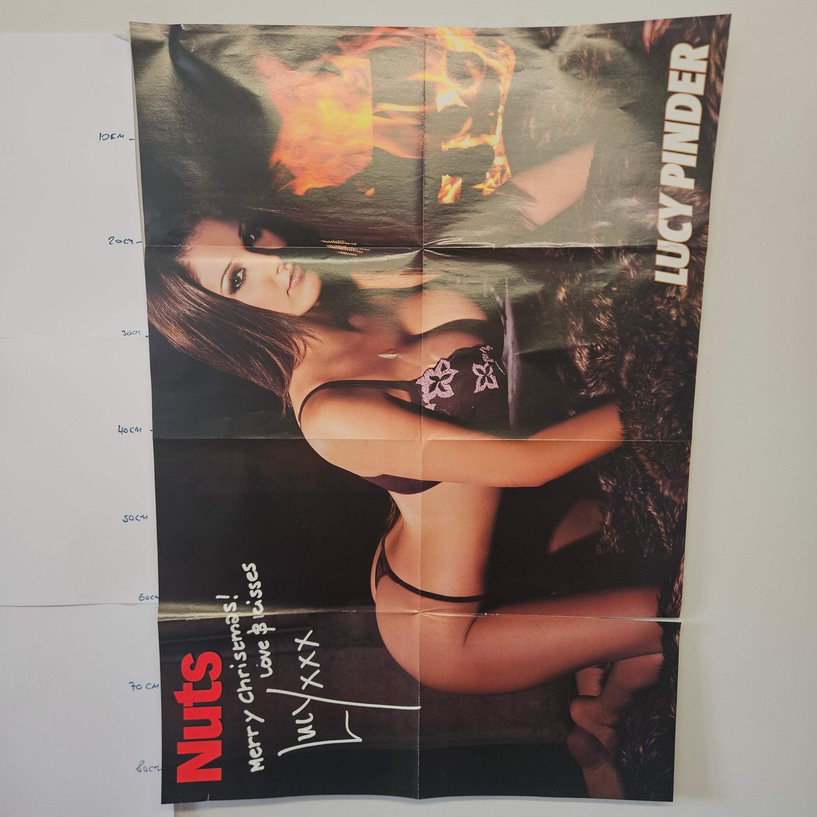 Nuts Magazine Lucy Pinder Christmas Double Sided Fold-Out Poster BB002