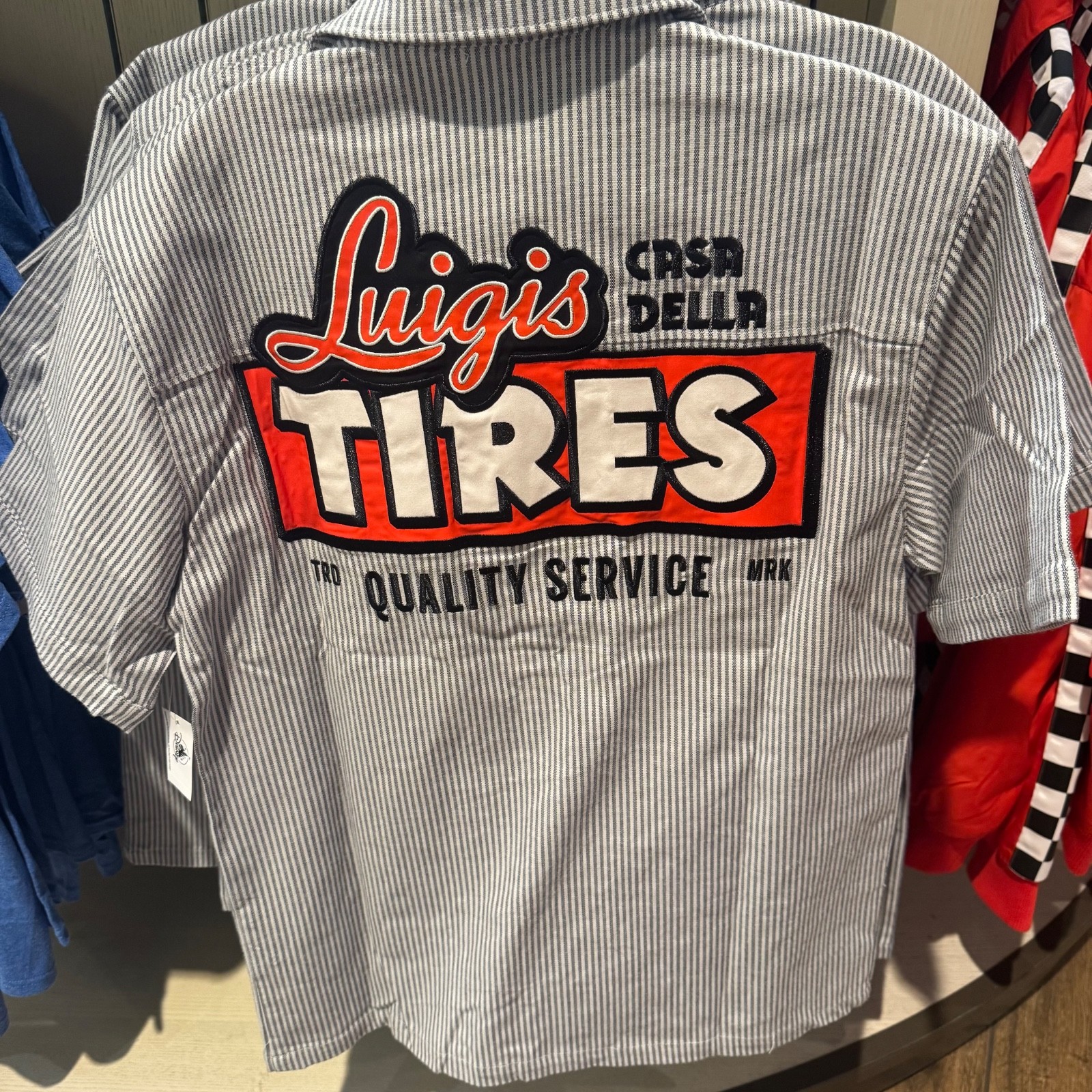 Disney Parks Cars Luigi's Tires Mechanic Shirt Adult Sizes NWT