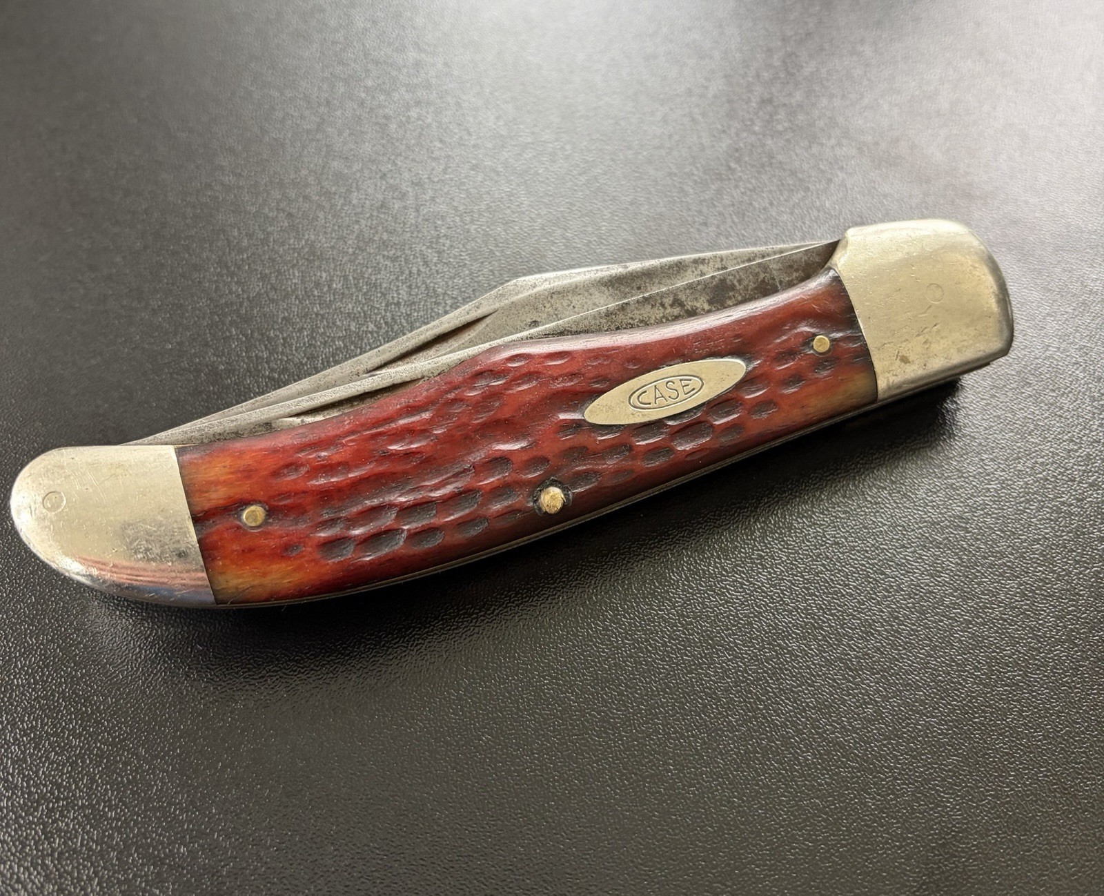 Casexx 6265SAB Red Wormgroove 2 Blade Folding Hunter Pocket Knife Vintage 40-64
