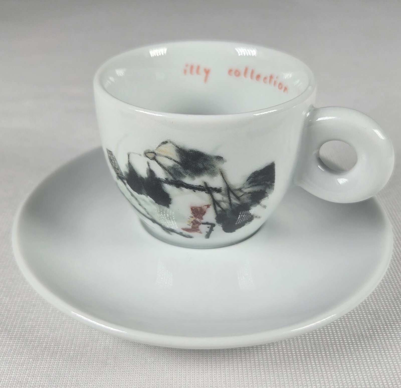 Italian An Du Illy Cup and Saucer 1995, 03006, Industria Porcellane Artische