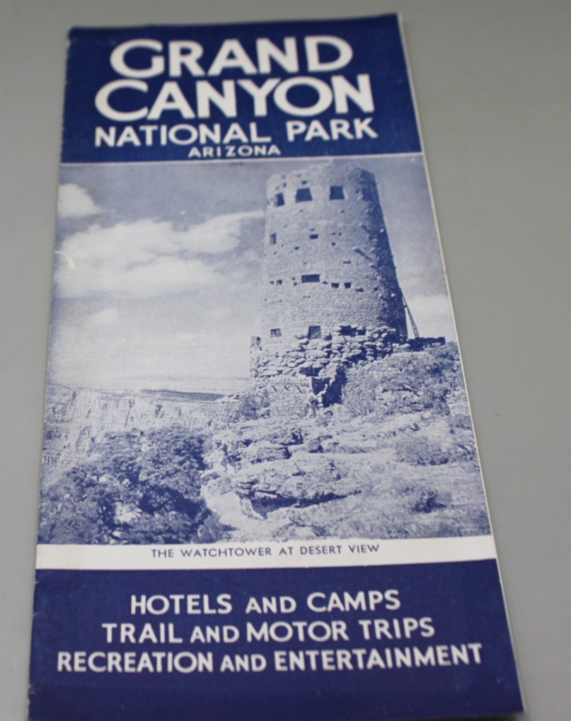 Grand Canyon National Park Travel Brochure 1940s