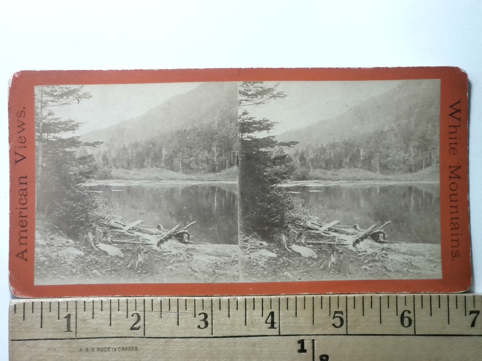 Green Leaf Pond Stereoview E. & H. T. Anthony & Co. White Mountains 1870s