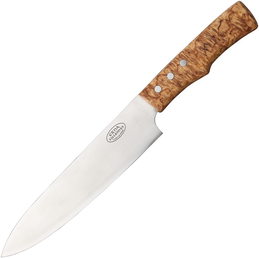 Fallkniven Erna Barbeque Fixed Blade Knife Curly Birch Wood Cobalt Steel SK18 Fallkniven Erna Barbeque Fixed Blade Knife Curly Birch Wood Cobalt Steel SK18