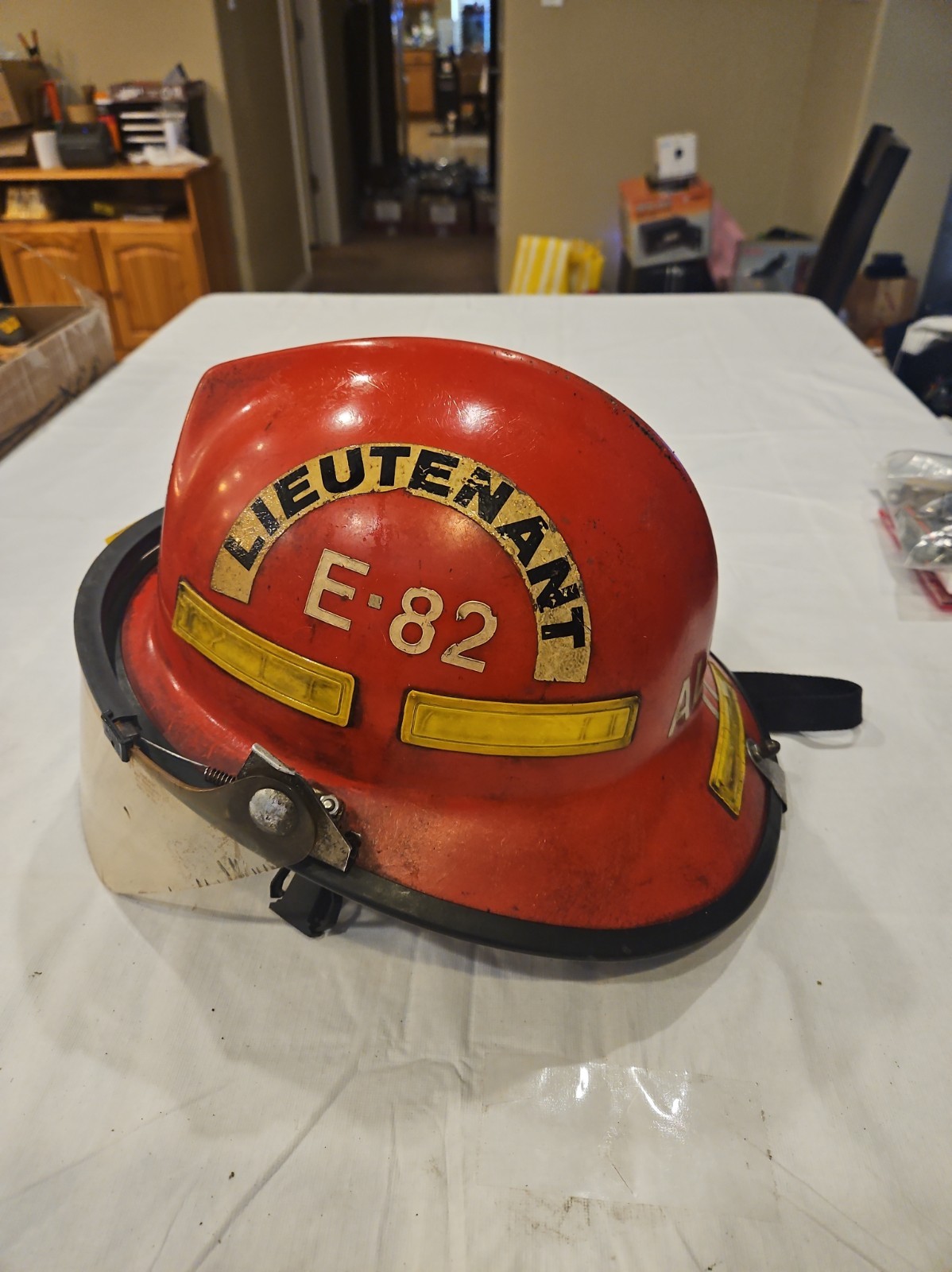 Vintage Cairns & Brother 660C Metro Firefighter Helmet, Shield & Liner