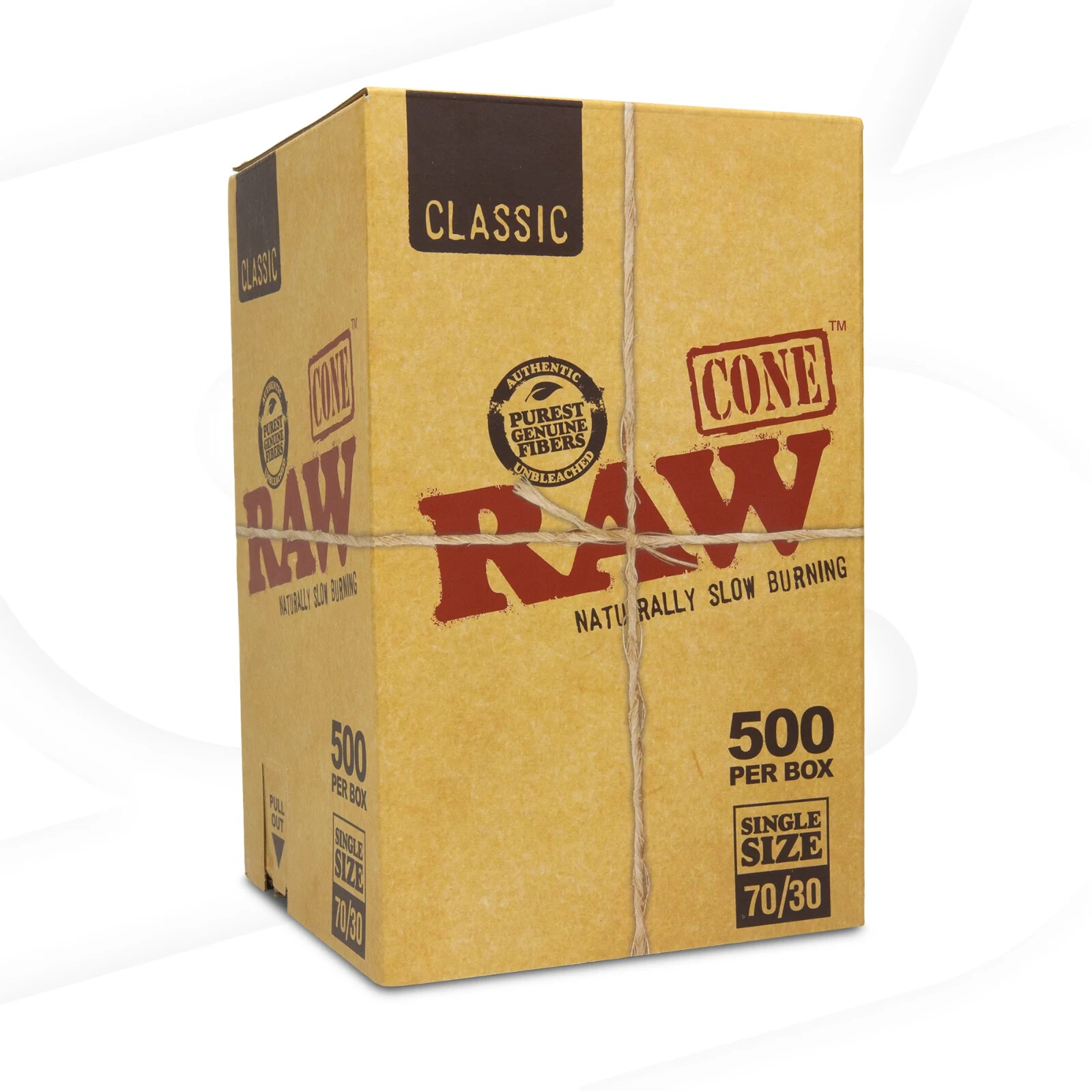RAW Single Size 70/30 Dogwalker | Bulk Box | 500 Cones  -  USA