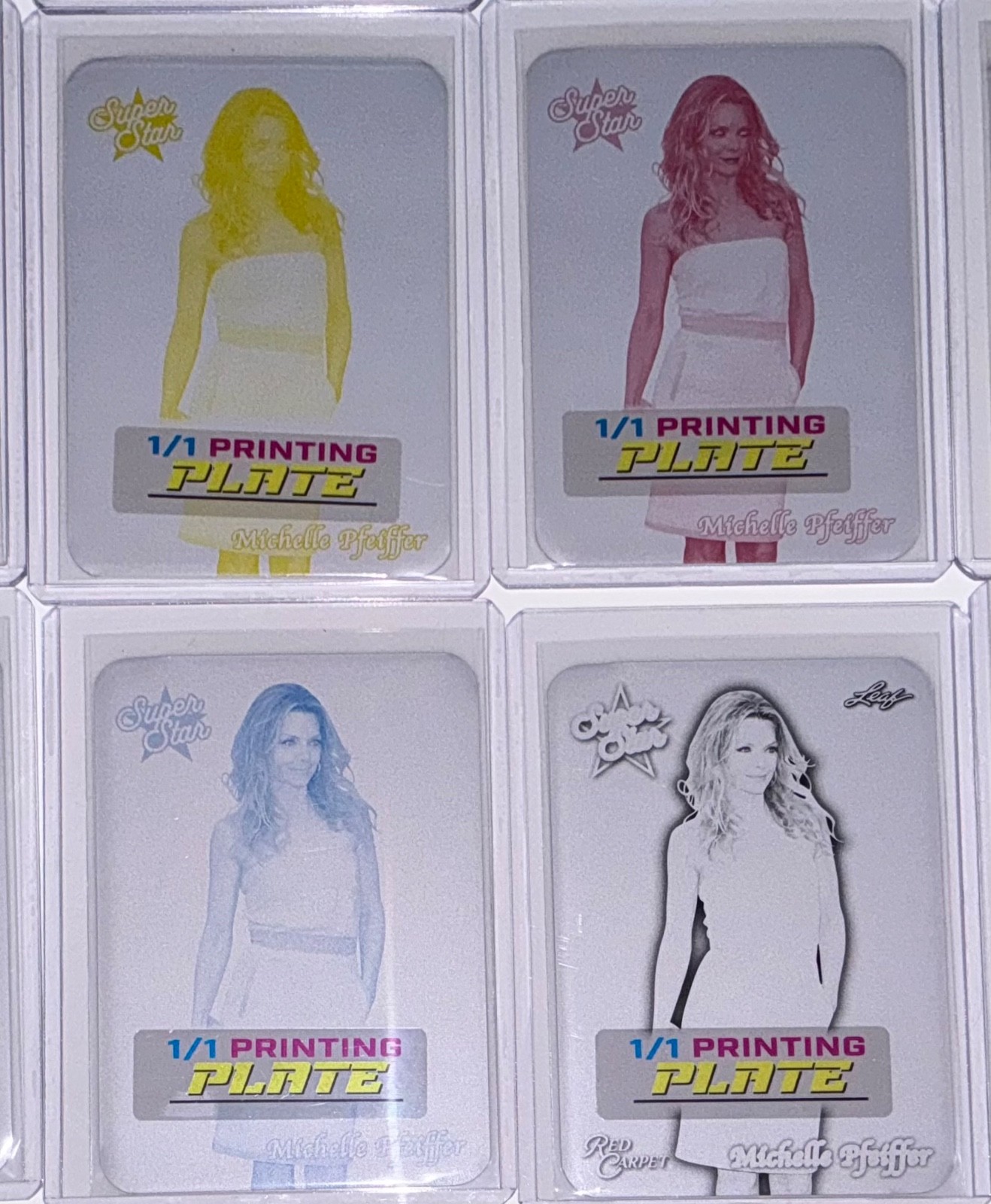 2025 Leaf Red Carpet Michelle Pfeiffer Super Star Printing Plate 1/1 Set
