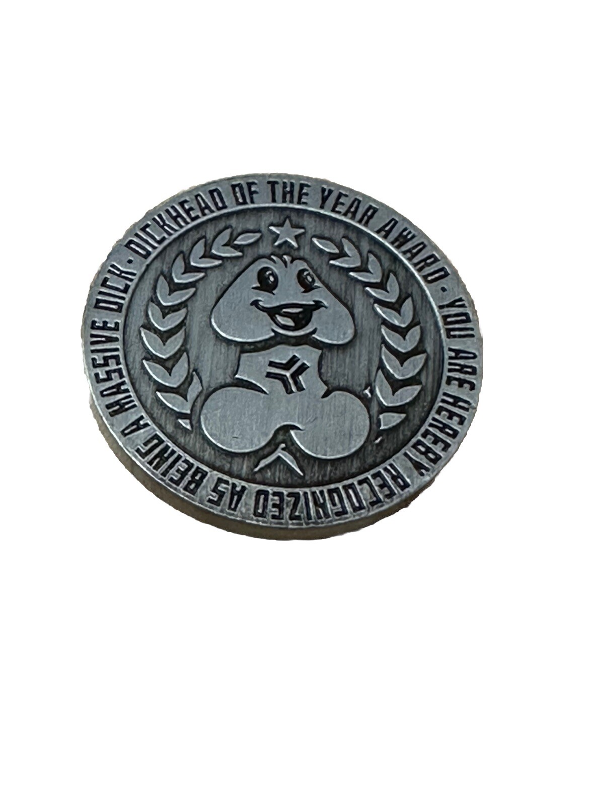 Dickhead of the Year Challenge Coin - Buy It Now - Unique Gag Gift