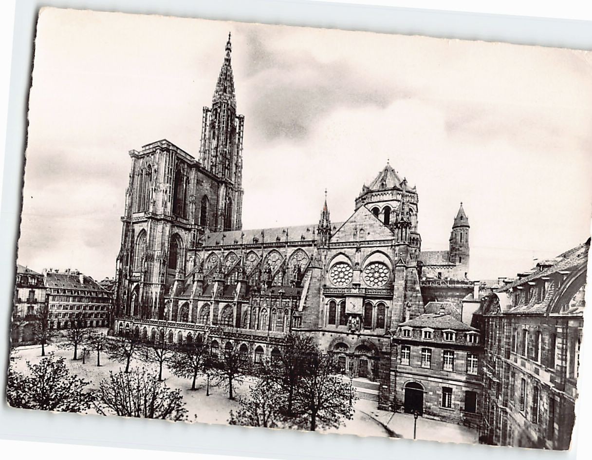 Postcard Cathédrale côté sud Strasbourg France