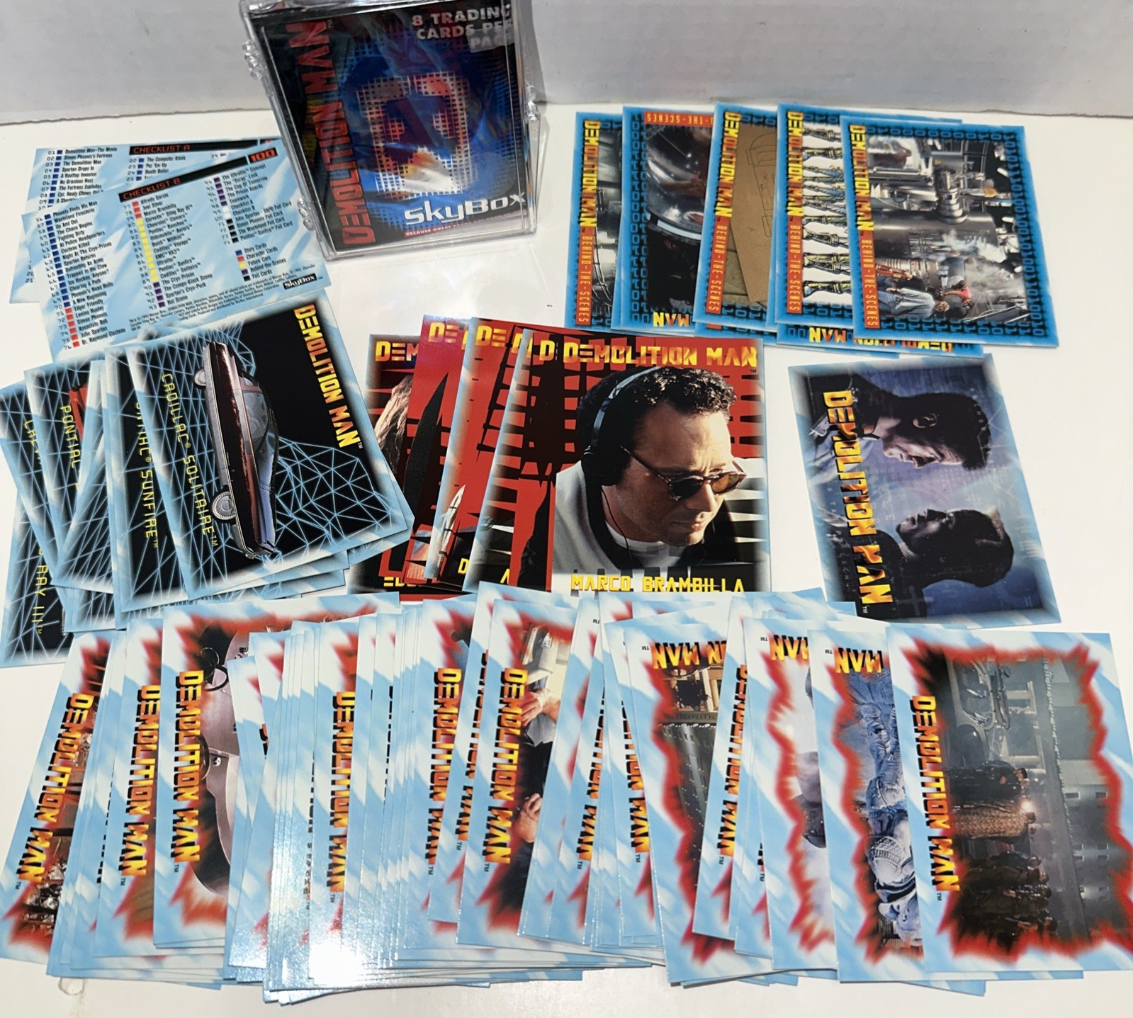 1993 Skybox Demolition Man The Movie Complete Base Card Set of 100