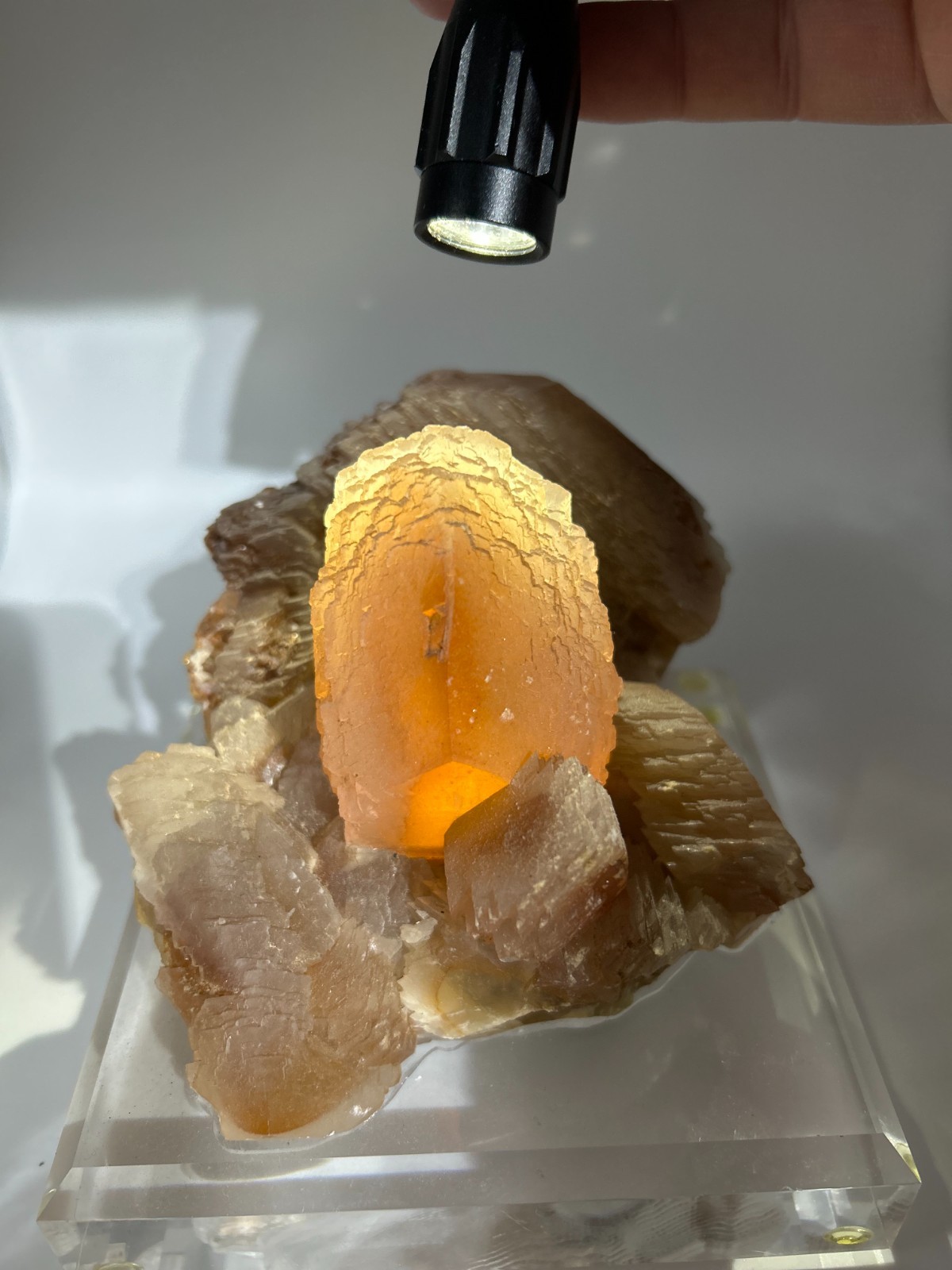 Old Superb Big Pagoda Calcite, Williamsville, Butler County, Missouri