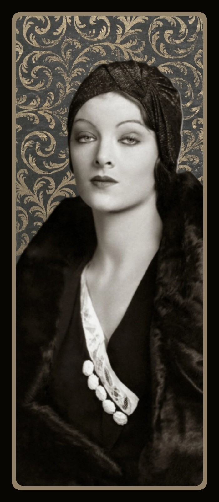 MYRNA LOY - Classic Hollywood Beauty - Photo Bookmark - 2.5 x 6 in