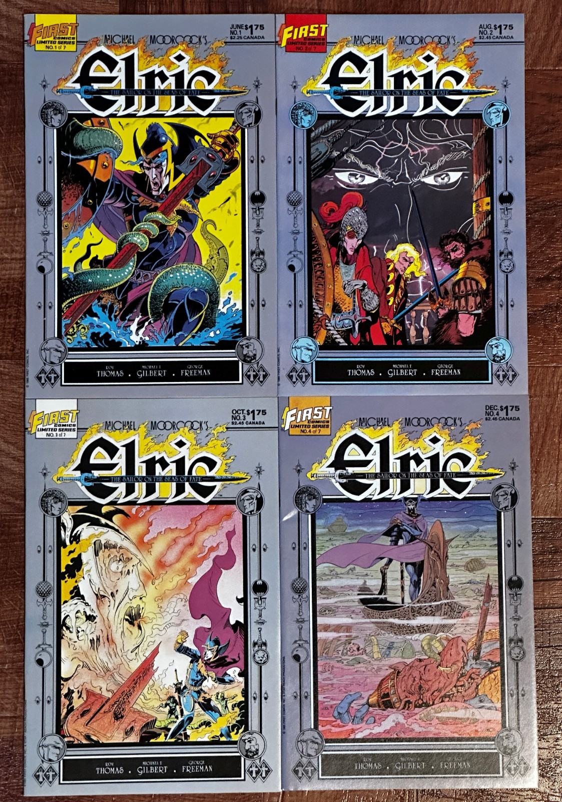 Elric Sailor on the Seas of Fate #1-4 1985 First Comics Michael Moorcock NM Lot
