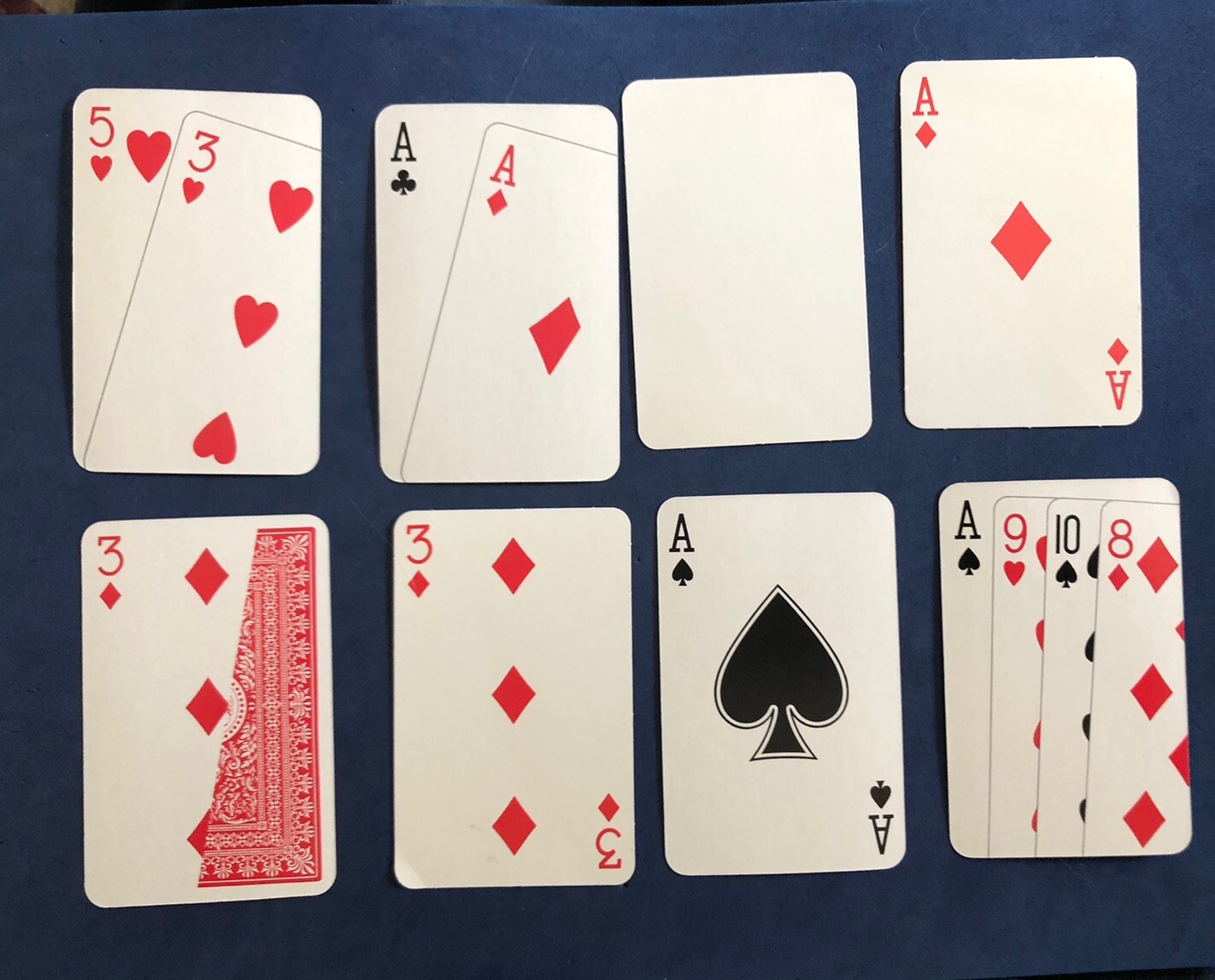Cadaco Magic Red Back Replacement 8 Gaff Cards New - Very Rare Cadaco Magic Red Back Replacement 8 Gaff Cards New - Very Rare