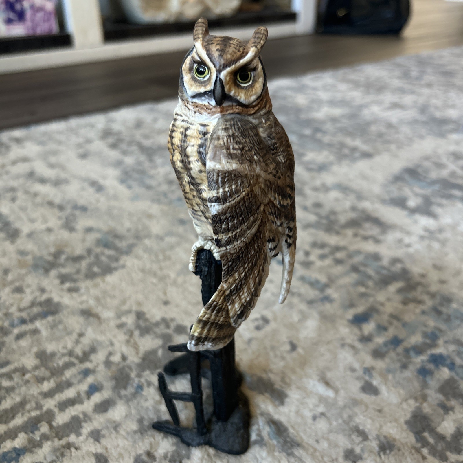 1985 Royal Worcester Birds Of Prey Great Horned Owl Figurine