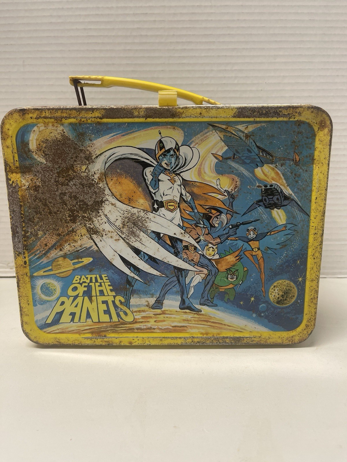 Vintage Battle Of The Planets Cartoon Superheroes 1979 Metal Lunchbox No Thermos