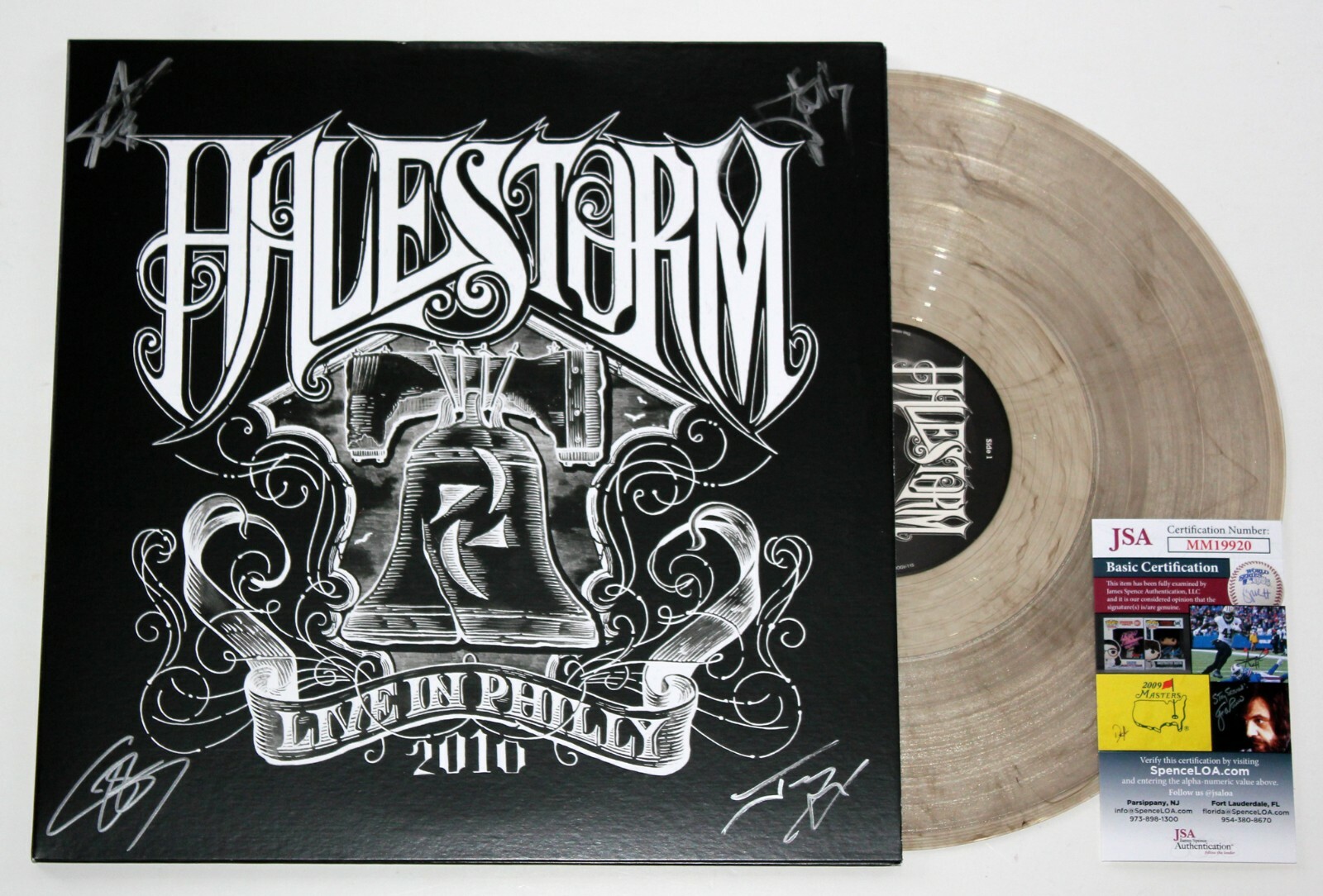 HALESTORM SIGNED LIVE IN PHILLY 2010 2x LP VINYL RECORD ALBUM AUTOGRAPH +JSA COA