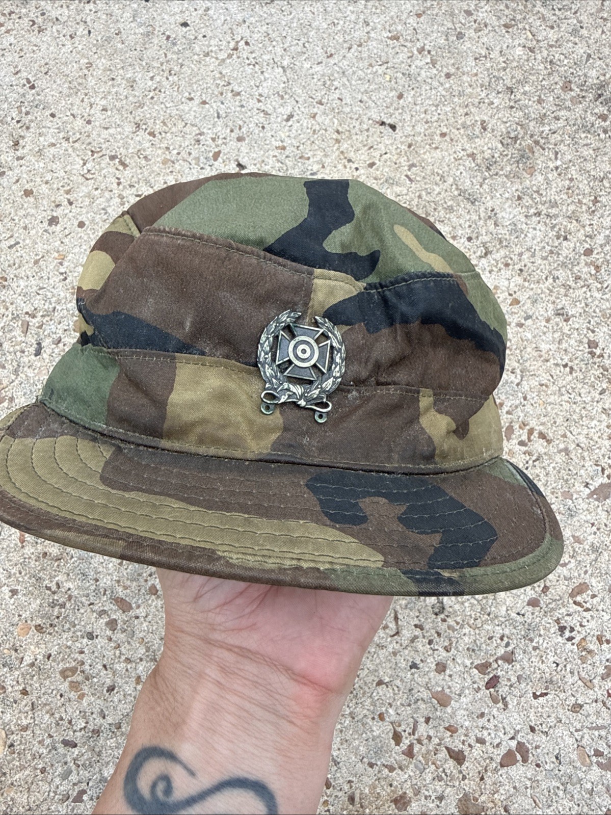 VTG Woodsman Cap With Marksman Badge By Lordship Industries