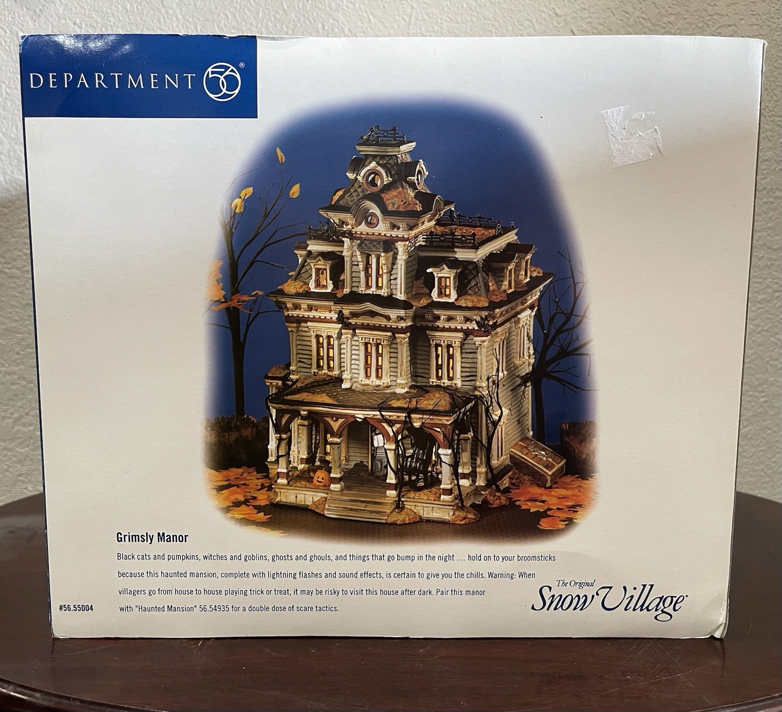 Department 56 Snow Village GRIMSLY MANOR 56.55004 No Lights or Sound