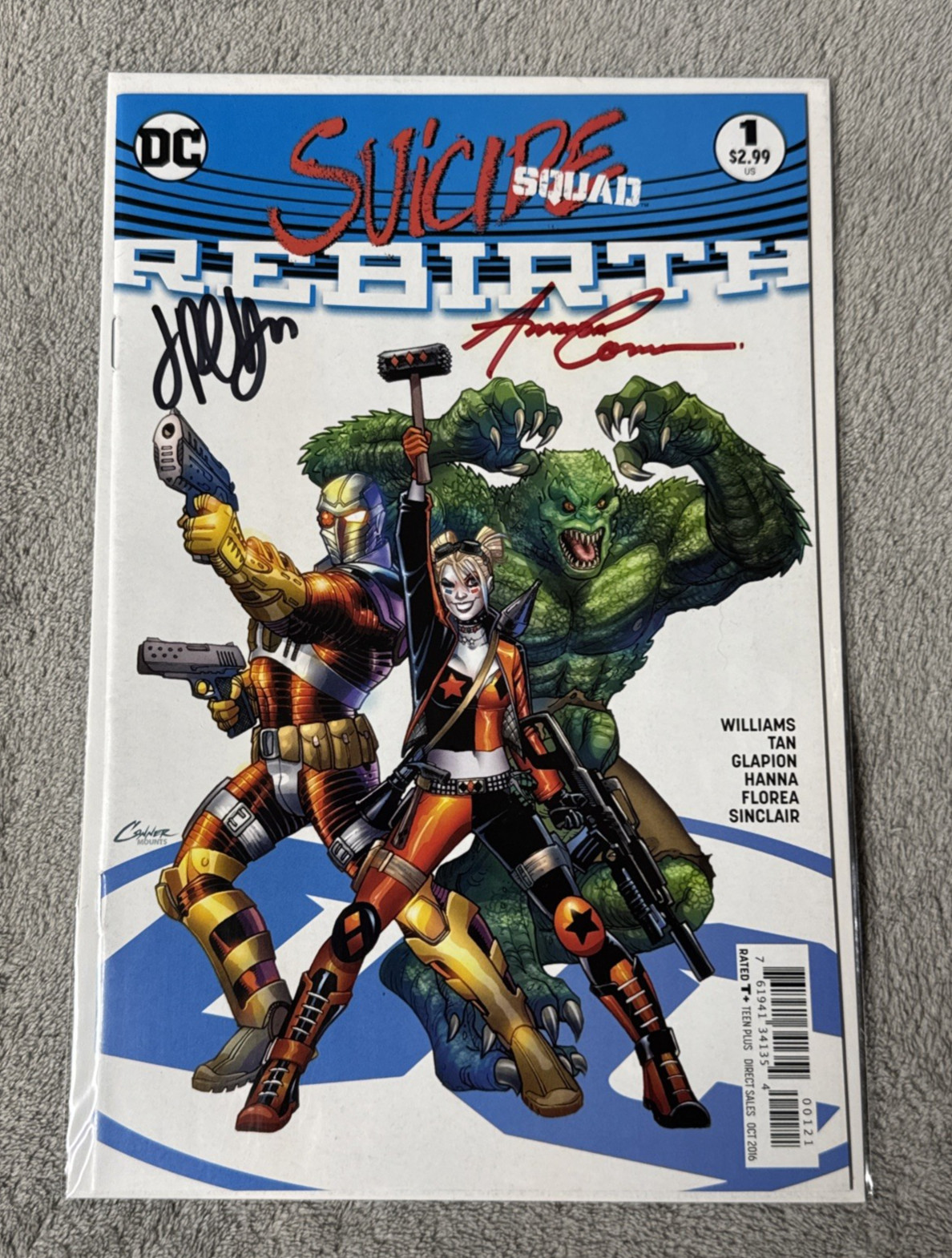 Suicide Squad Rebirth #1 DC Comics 2016 Variant Signed Conner & Palmiotti Suicide Squad Rebirth #1 DC Comics 2016 Variant Signed Conner & Palmiotti