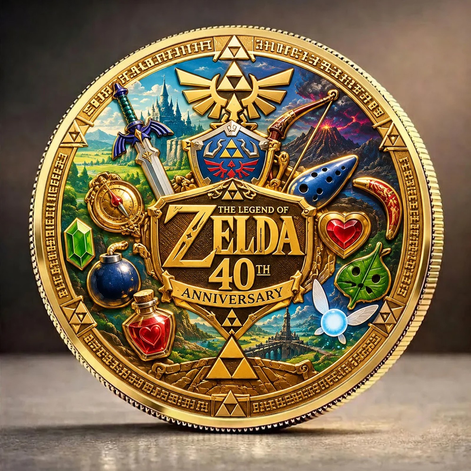 The Legend of Zelda 40th Anniversary Commemorative Coin - Coin Collection TLOZ08