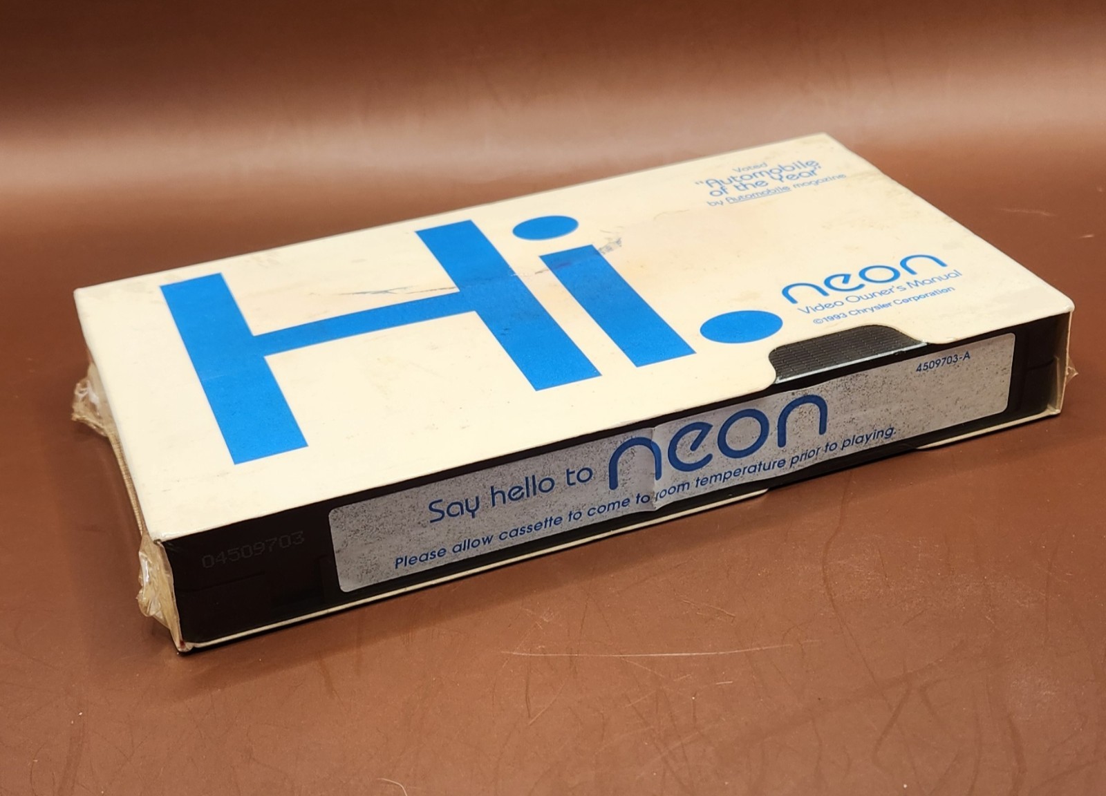 Vintage 1994 First Year Chrysler Neon Video Owner's Manual VHS Factory Sealed...