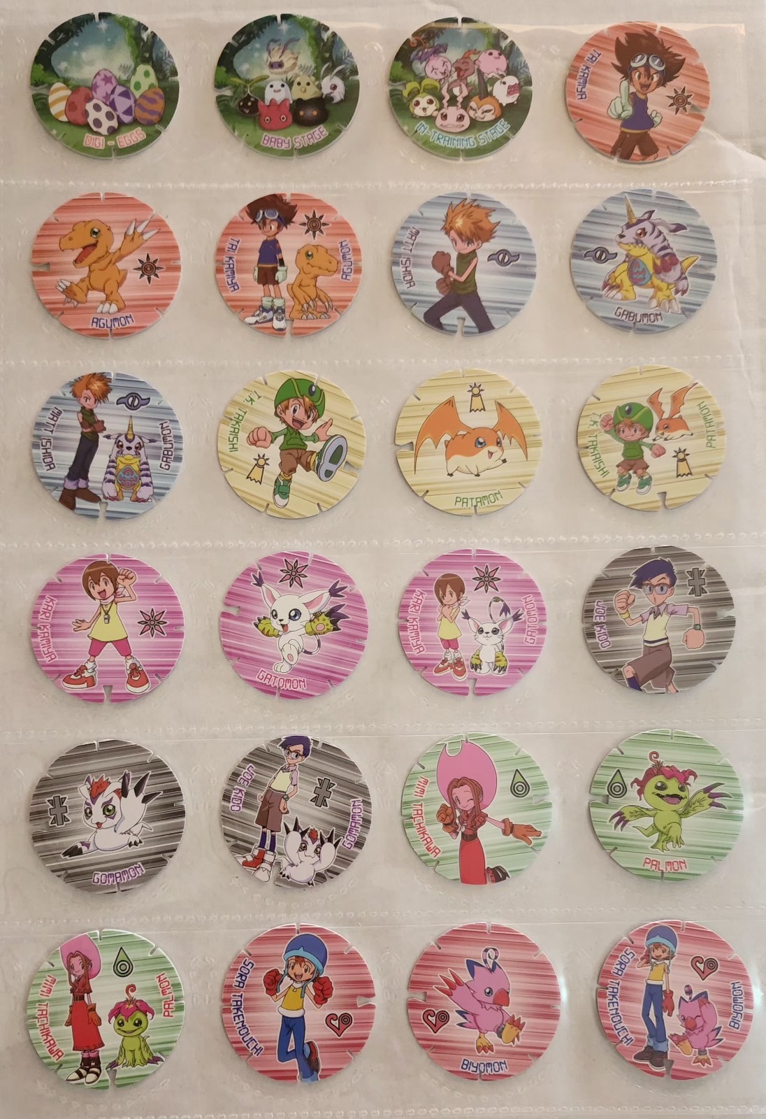 NEW FLY TAZOS DIGIMON+FOIL VARIANTS FULL SET 172/172 DKV PERU  2025 POGS AGUMON