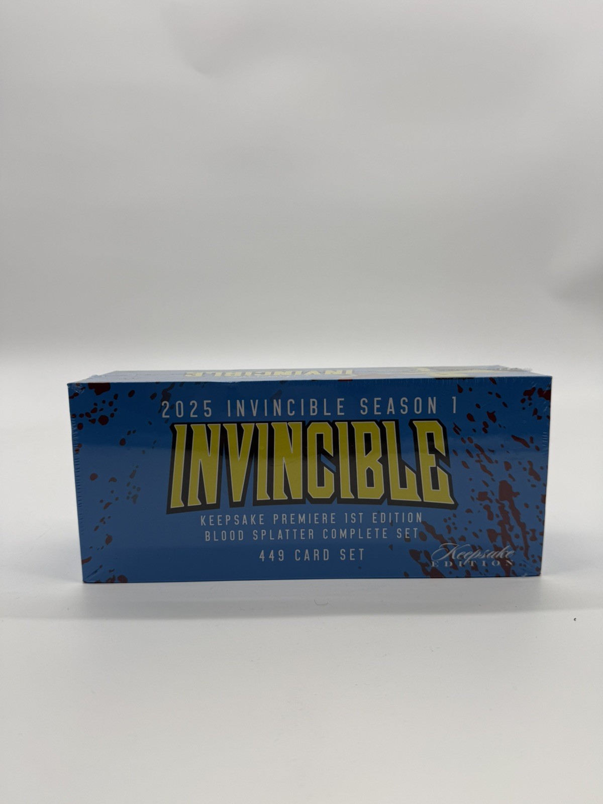 SDCC 2025 Keepsake Invincible 1st Edition Blood Splatter 449 Card Set SEALED NEW