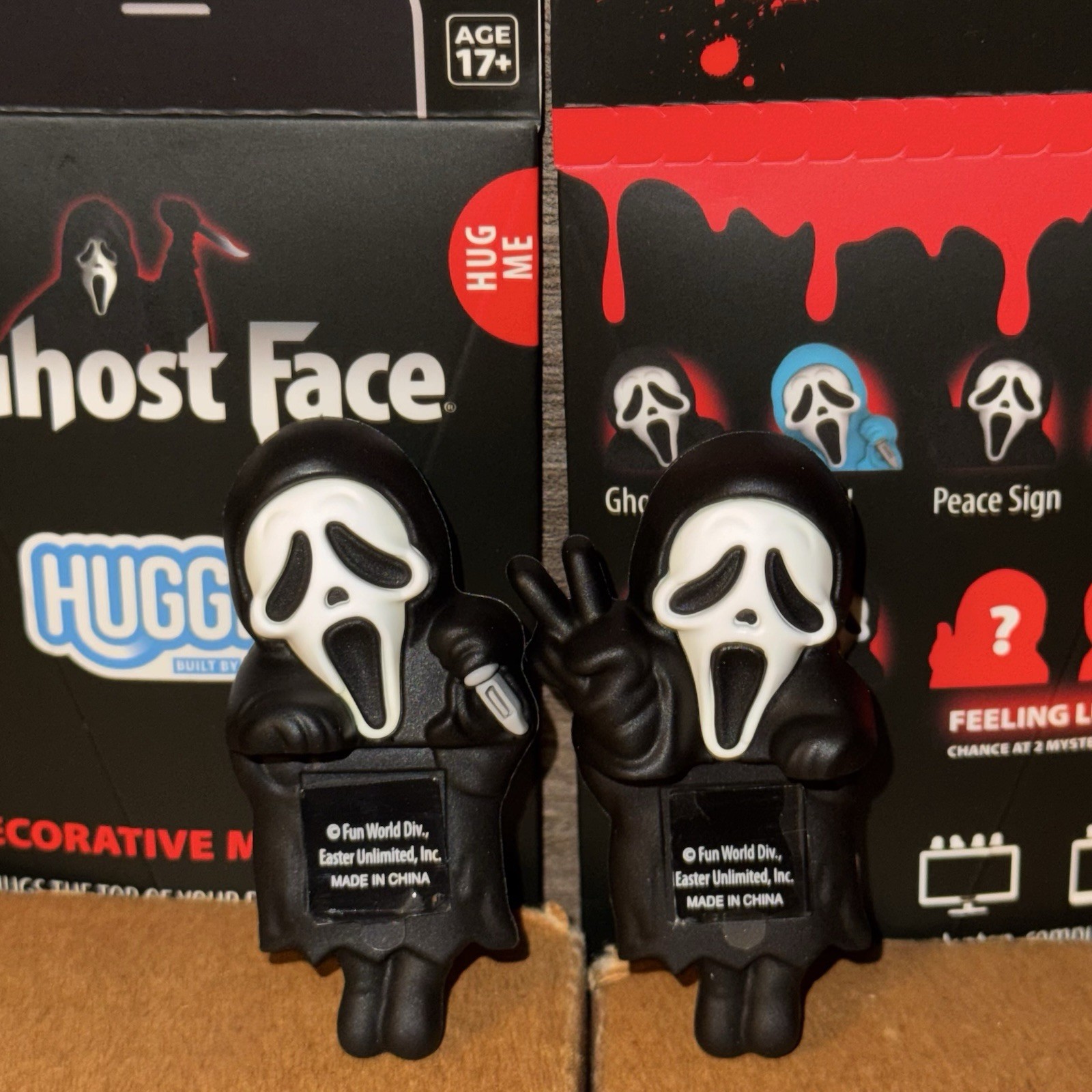 Ghost Face CultureFly Huggers Phone Buddy Vinyl Figure Lot of 2 Horror Halloween