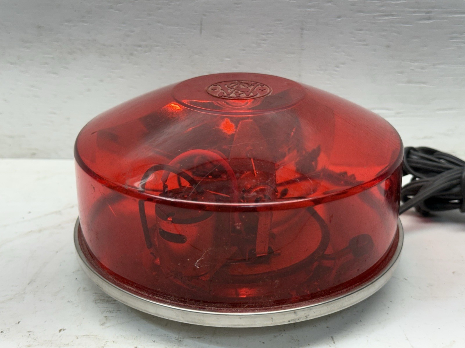 Vintage Smith & Wesson L-11 Rotating Pancake Signal Light Red Police Fire Harley