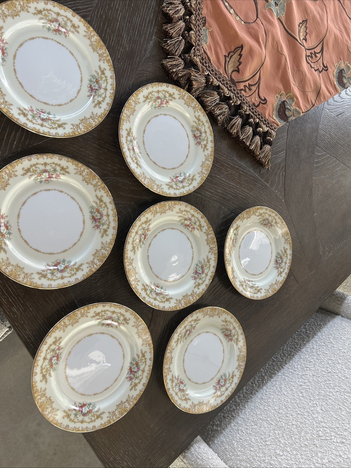 Set of 7 - Rare Noritake N10 Japan Salad Plate 7.5 In. Set of 7 - Rare Noritake N10 Japan Salad Plate 7.5 In.