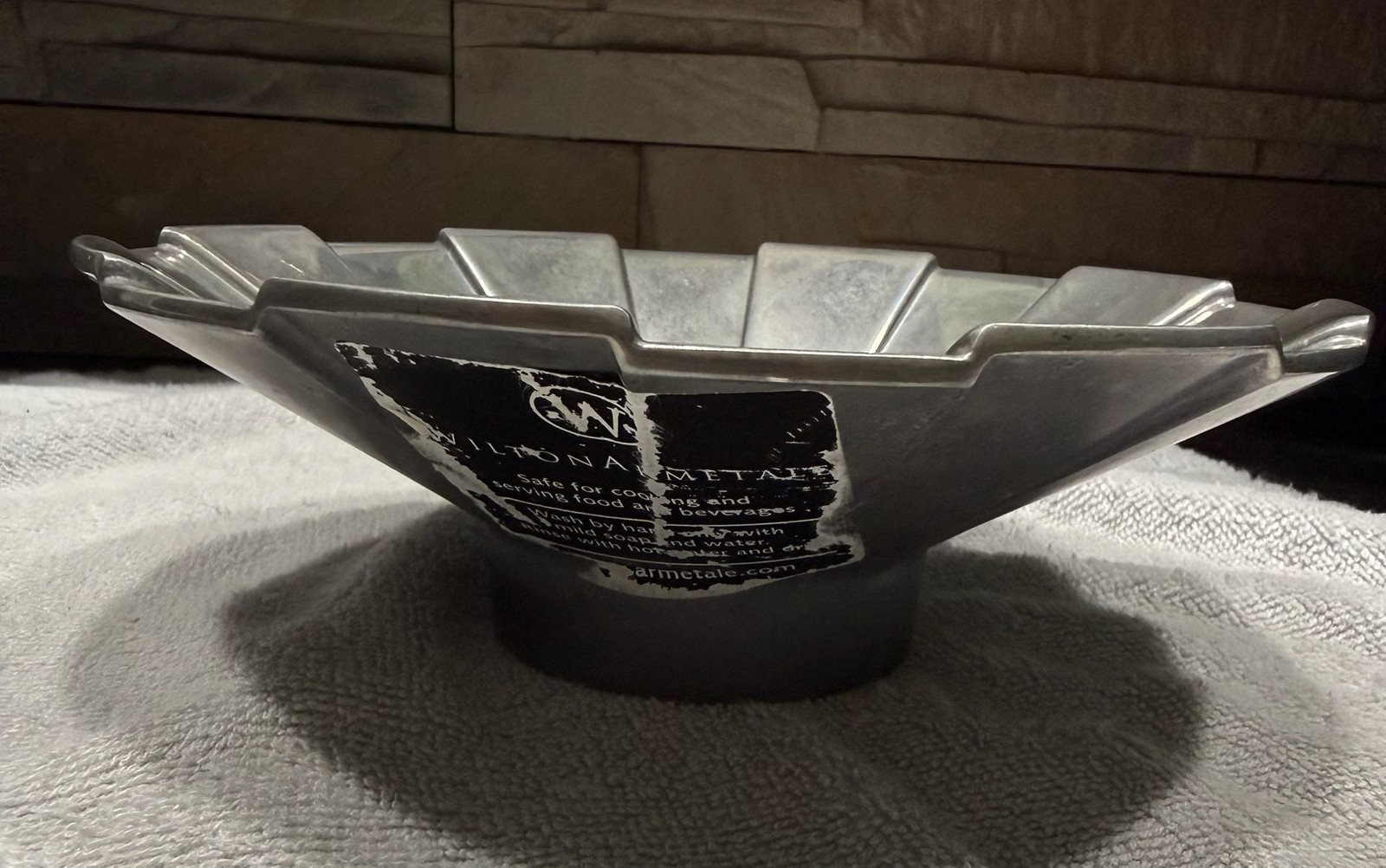 Wilton Armetale Fluted Metal Serving Bowl