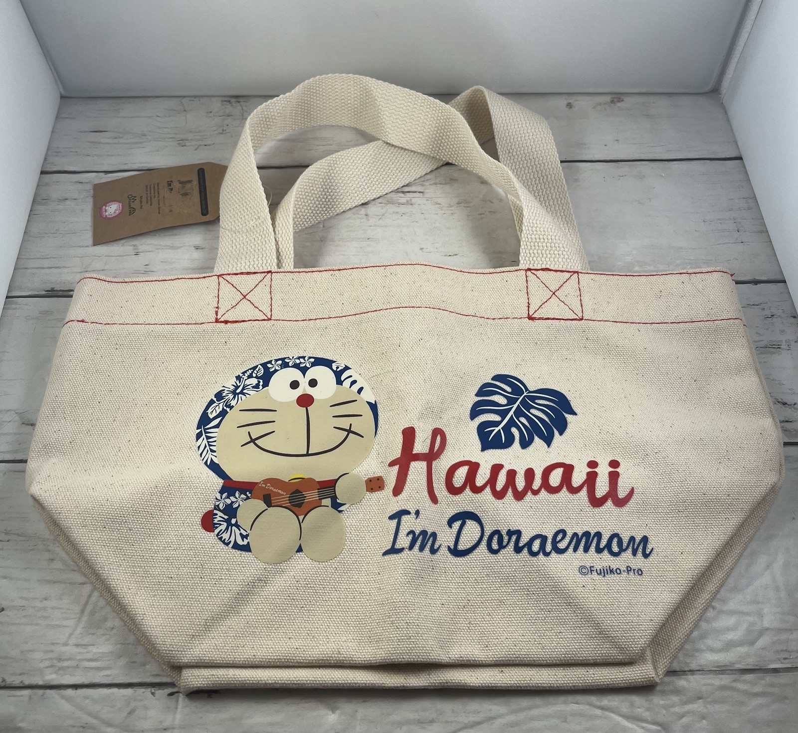 I’m Doraemon Hawaii Canvas Tote Bag 100% Cotton 8