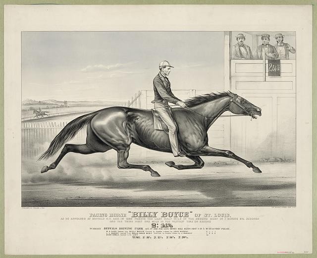 Photo:Buffalo New York Billy Boyce Horse Racing 1868 Currier & Ives