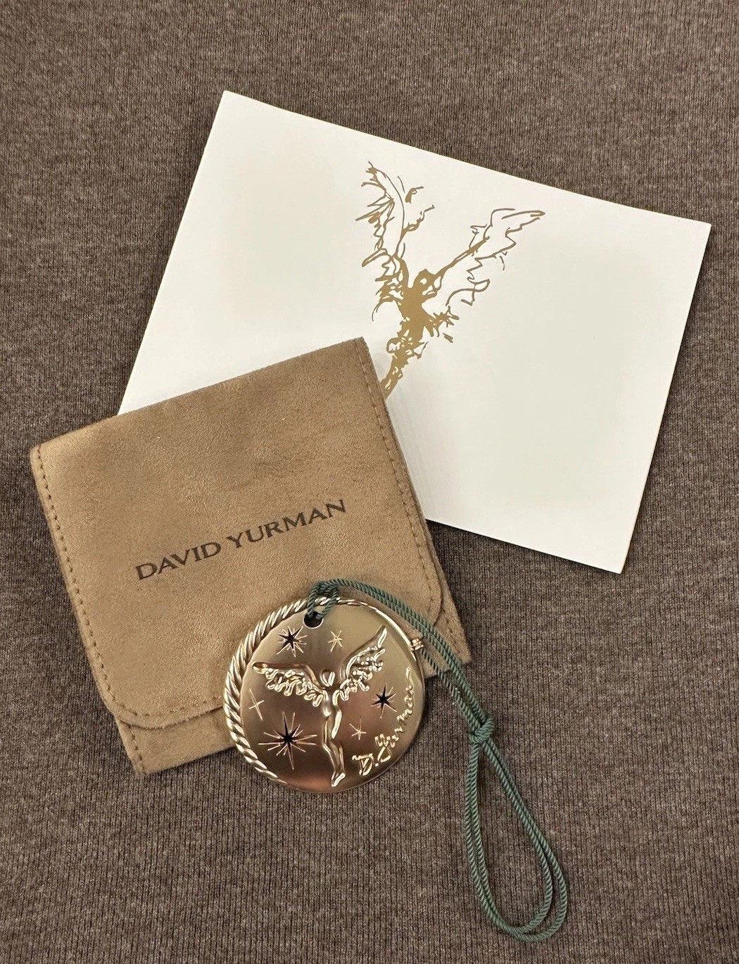 David Yurman Limited Edition 2025 Holiday Angel Medallion Ornament