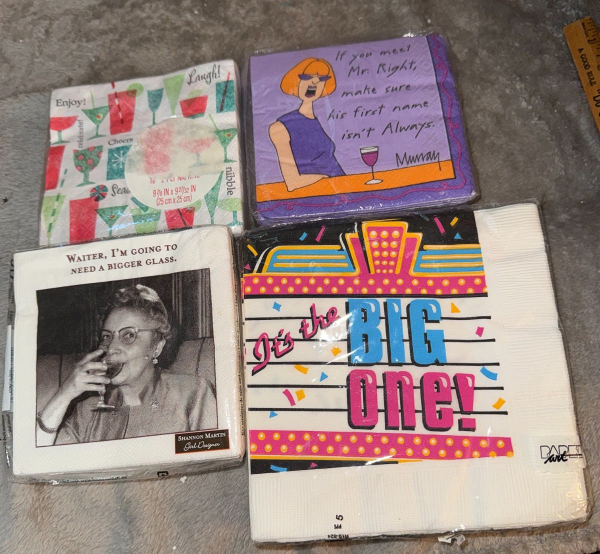 NIP Lot of 4 Vintage Napkins
